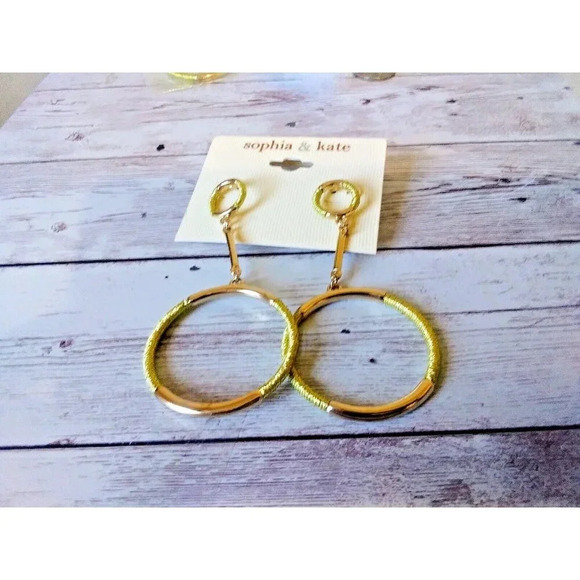 Sophia & Kate Jewelry - Radiant Gold Tone Drop Earrings by Sophia and Kate